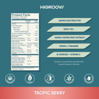 HIGROOV Workout hydration ingredients
